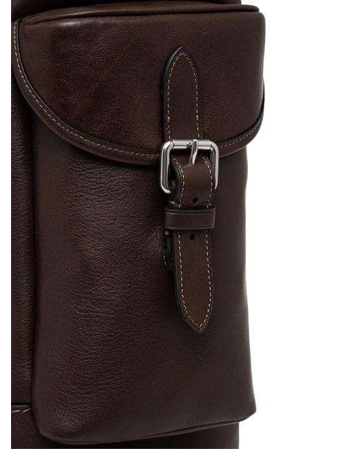 COACH Gray Hitch Backpack for men