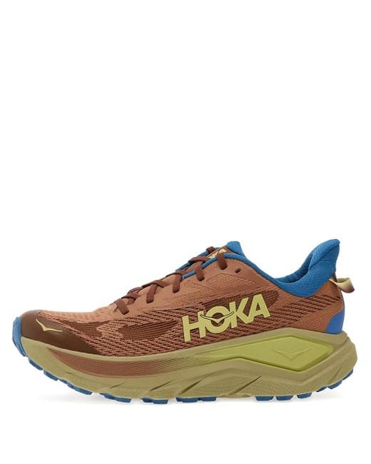 Hoka One One Brown Challenger 8 Mesh-Panelled Sneakers for men