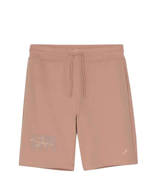 Staple White Script-Embroidered Track Shorts for men
