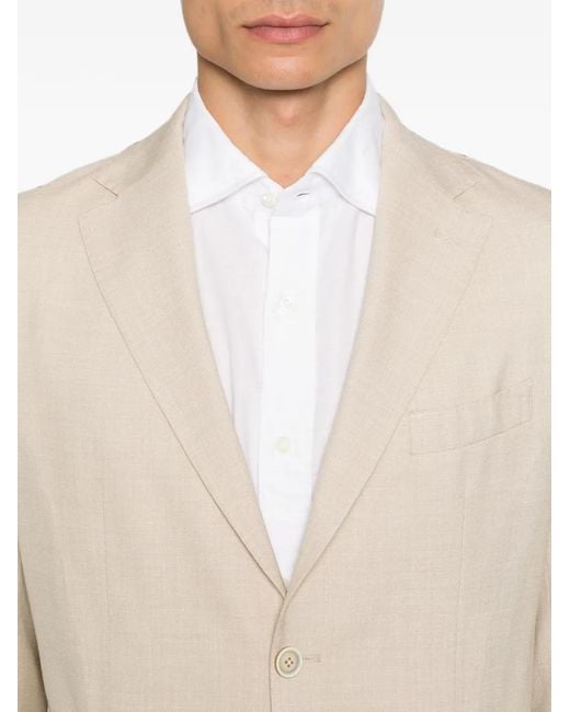 Eleventy Natural Drawstring-Waist Suit for men