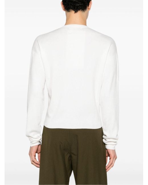 Pull Ninety en maille fine Extreme Cashmere en coloris White