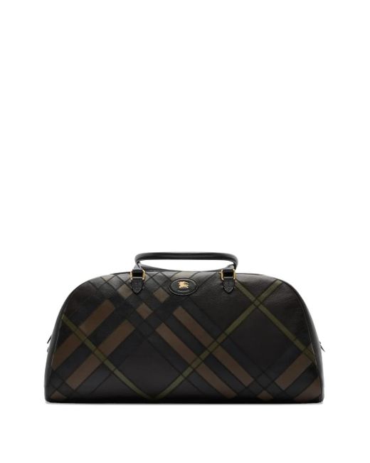 Burberry Geruite Leren Reistas in het Black voor heren