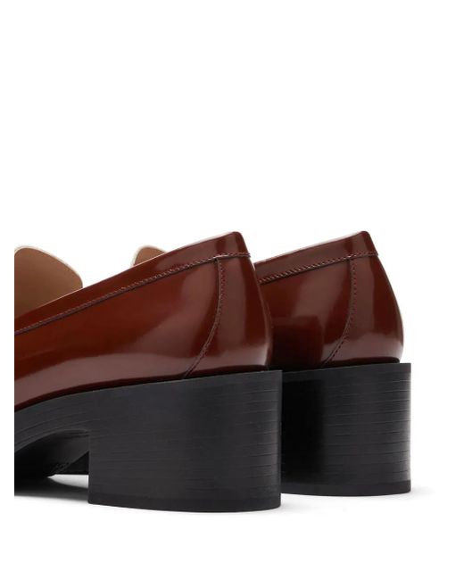 Stuart Weitzman Brown 40Mm Kaia Loafers