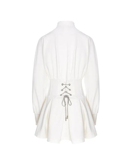 Hamza White Nyssa Corset Dress