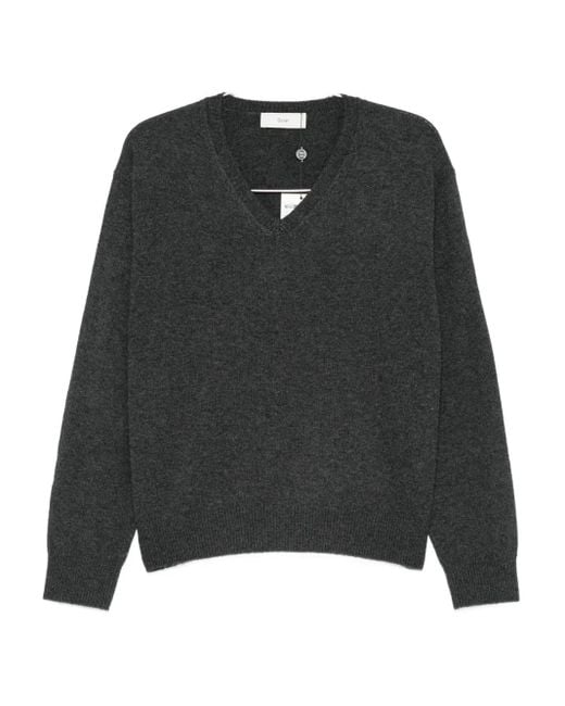 メンズ DUNST V-neck Sweater Black