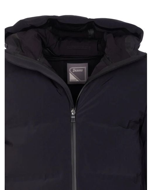 Herno Blue Padded Jacket New Impact for men