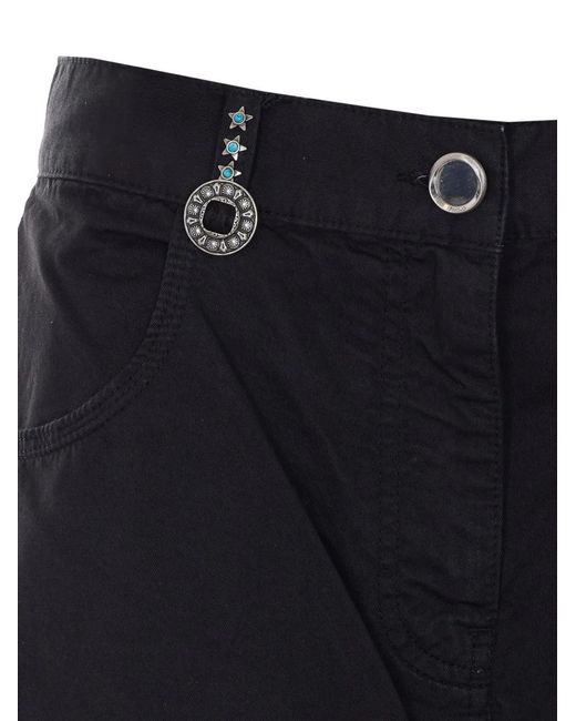 Pinko Blue Short À Poches Cargo