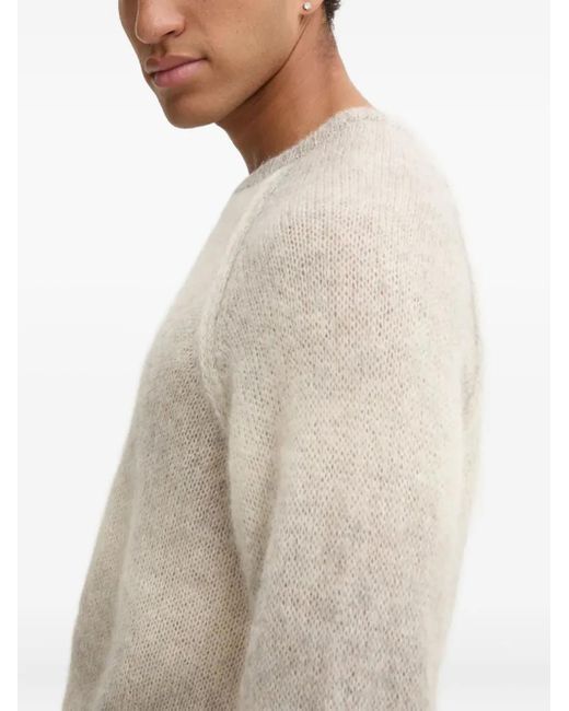 A.P.C. Natural Long-Sleeved Crew-Neck Sweater
