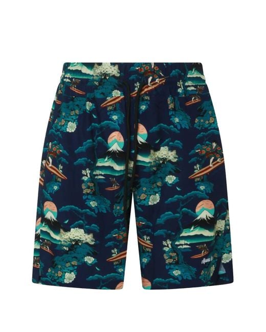 Mauna Kea Blue All-Over Print Shorts for men
