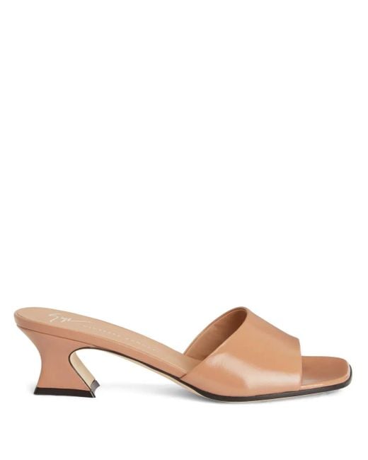Giuseppe Zanotti Solhene 45mm レザーミュール Pink
