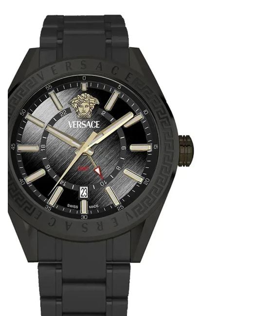 Versace Black V-Code Gmt 42Mm for men
