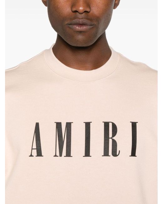 Amiri Pink Neutral Logo-print Cotton Sweatshirt - Men's - Cotton for men