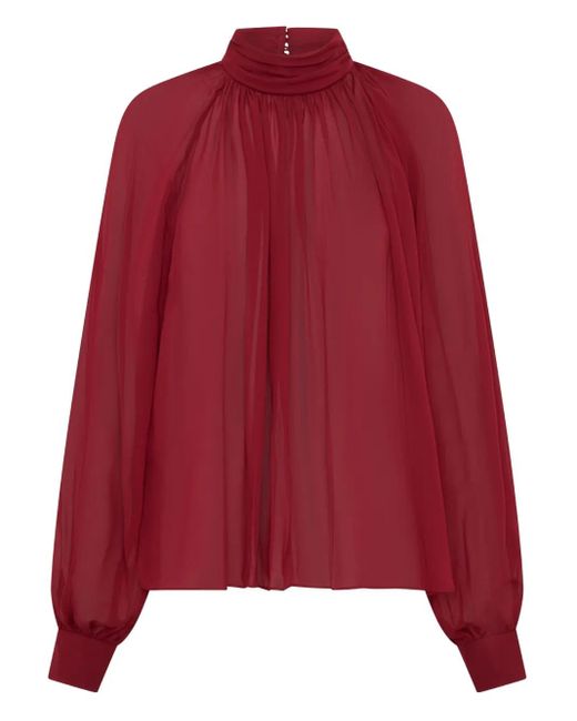 Top Solene con cuello alto Nicholas de color Red