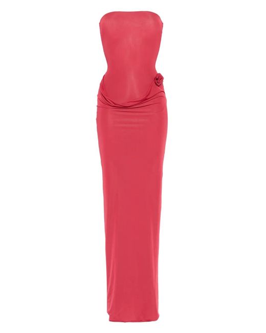 Maygel Coronel Red Campano Maxi Dress