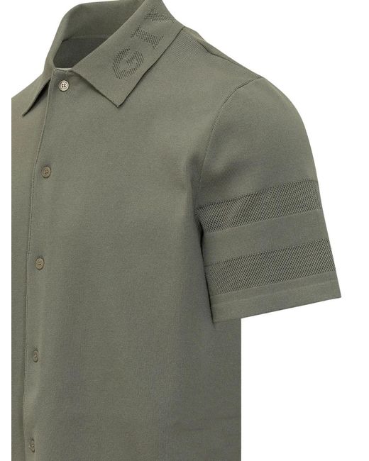 Givenchy Green Logo Short-Sleeve Shirt for men