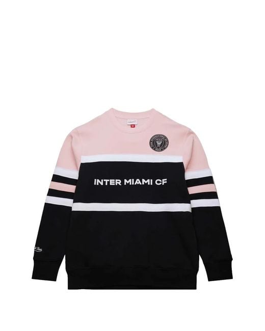 Mitchell & Ness Black Mls Inter Miami Cf Head Coach Sweatshirt for men
