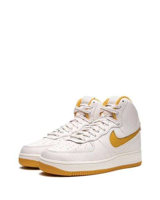 Nike White Air Force 1 High Sculpt Sneakers