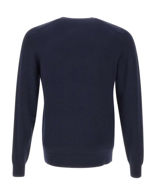 Diktat Blue Diamond-Pattern Sweater for men