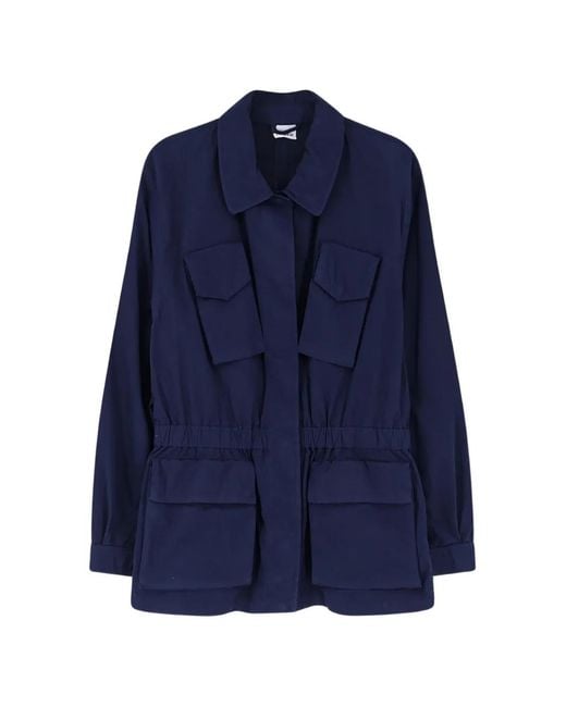 Aspesi Blue Flap-Pocket Jacket