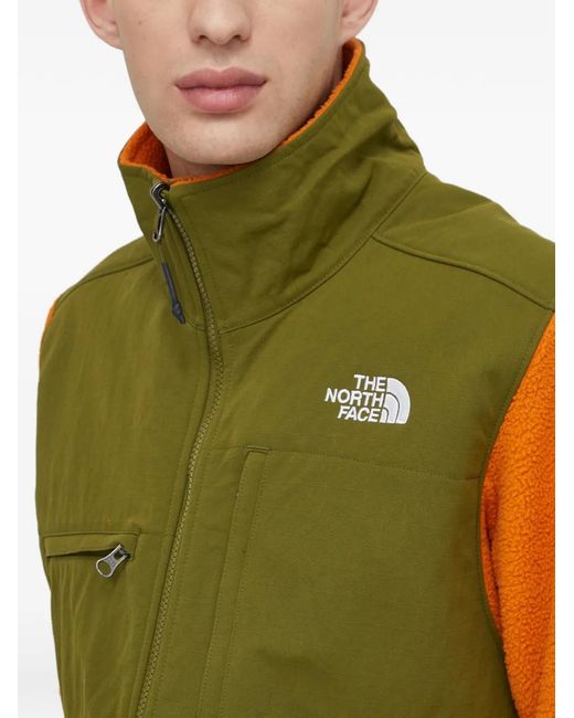 The North Face Orange Colour-Block Zip Jacket for men
