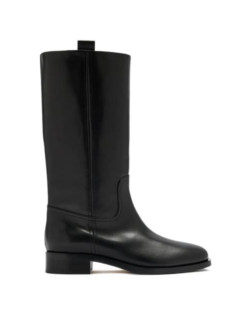 Aeyde Black Theo Leather Boots
