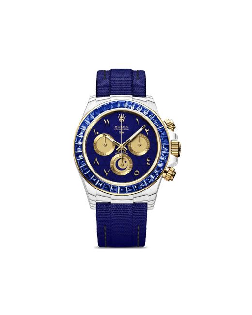 DiW (Designa Individual Watches) Blue Montre Rolex Daytona Ramadan Rb 40 Mm Customisée
