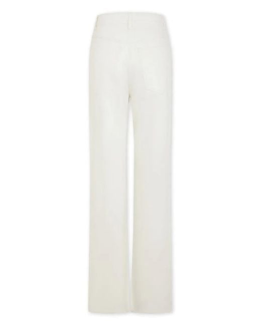Rabanne White Paillette-Embellished Flared Jeans