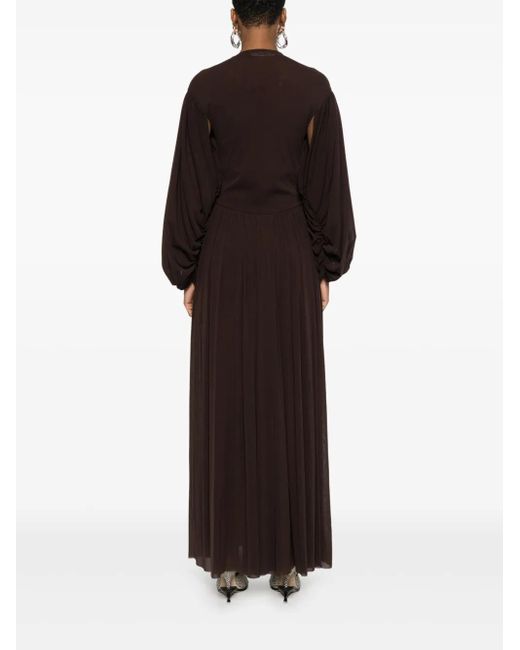 Philosophy Di Lorenzo Serafini プリーツ ドレス Brown