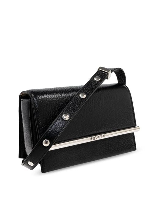 Alexander McQueen Tバー ショルダーバッグ Black
