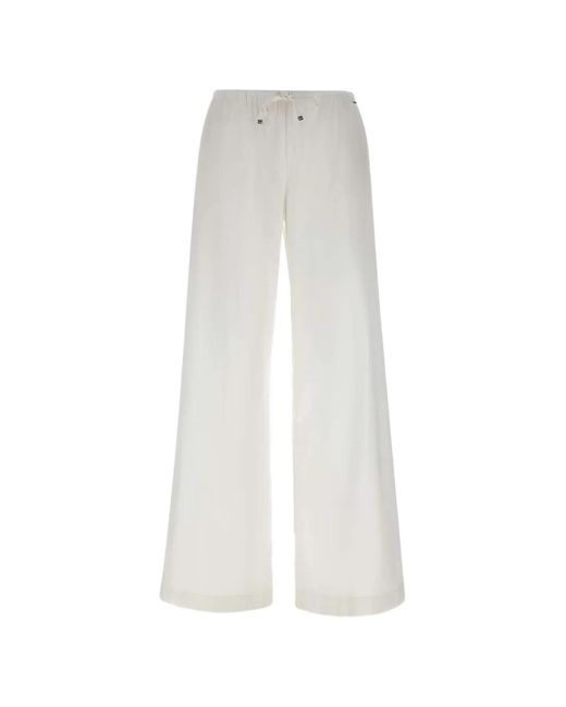 Herno White Pantalon À Lien De Resserrage