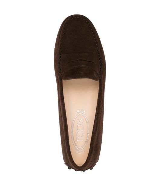 Tod's Brown Gommino Suede Driving Shoes