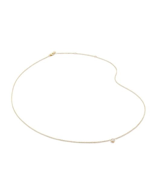 Monica Vinader White 14Kt Essentials Diamond Necklace