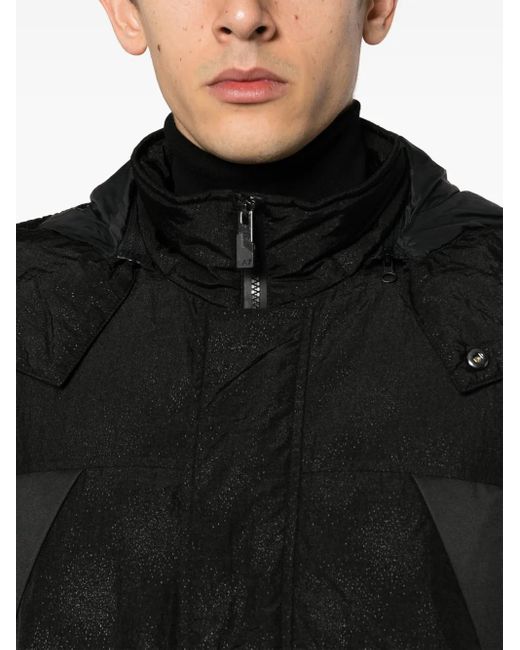 Chaqueta Con Capucha Y Parche Del Logo EA7 de hombre de color Black