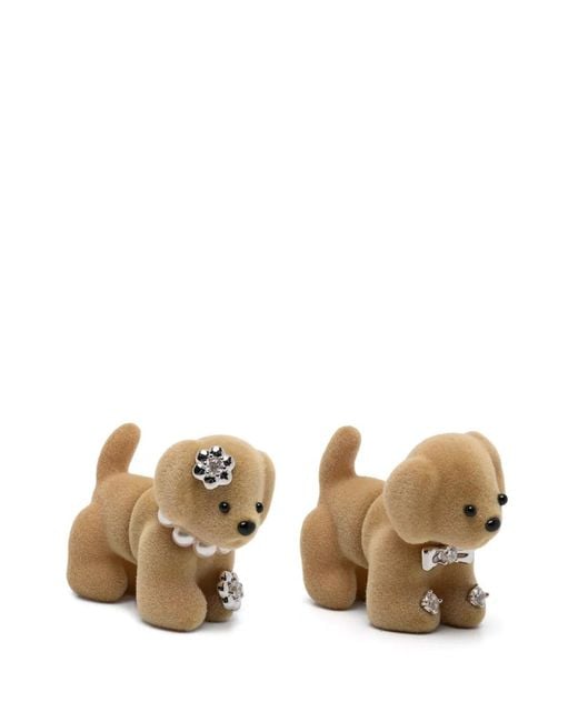 YVMIN Metallic Split Puppy Earrings
