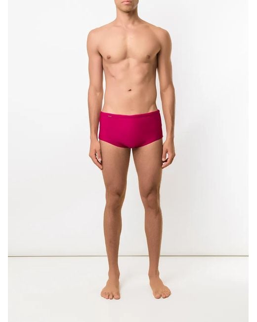 Amir Slama Red Plain Trunks for men