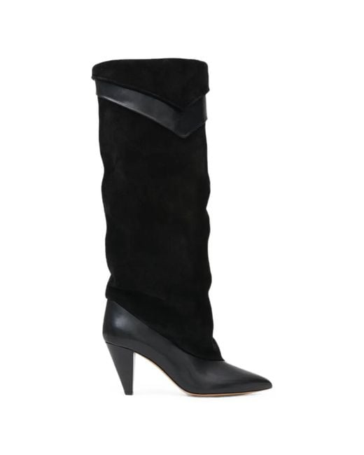 Isabel Marant Black Lezra High Boots
