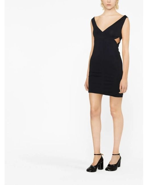 Courreges Black Cut-Out Minidress