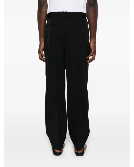 The Row Black Silas Trousers for men
