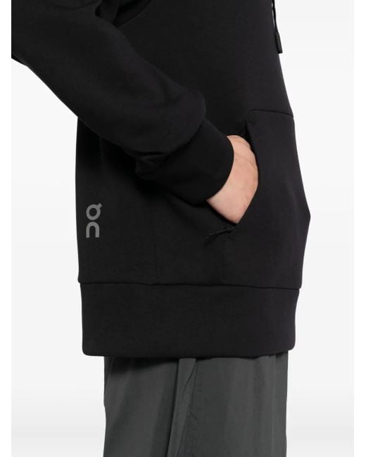 On Shoes Black Focus Tech Hoodie for men