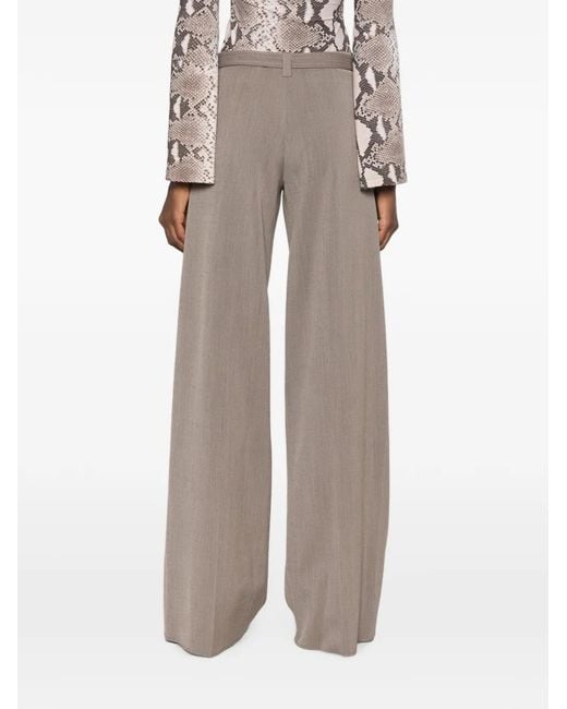 Seafarer Gray Belted Wide-Leg Trousers