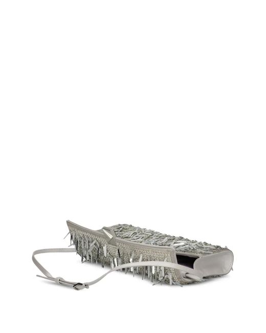Kate Spade Gray Mini Deco Embellished Shoulder Bag