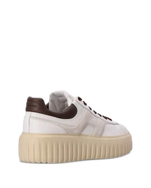 Hogan Brown Sneakers Stripes