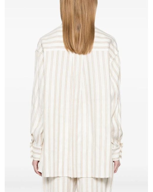 Blusa A Rayas Zimmermann de color White