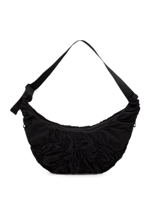 Côte&Ciel Black Ruched Tote Bag