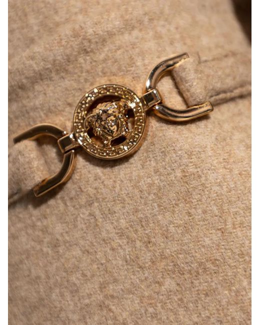 Versace Natural Jacke mit Medusa-Verzierung