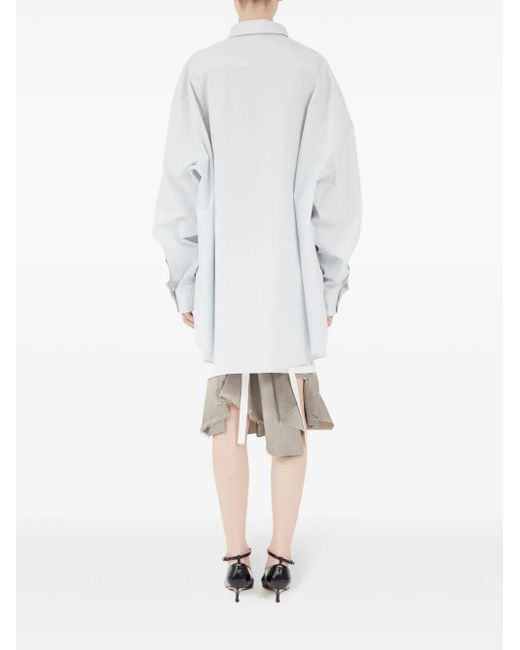 Maison Margiela White Oversized Light Cotton Shirt