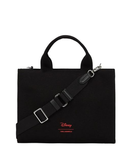 Karl Lagerfeld Black X Disney Medium Tote Bag