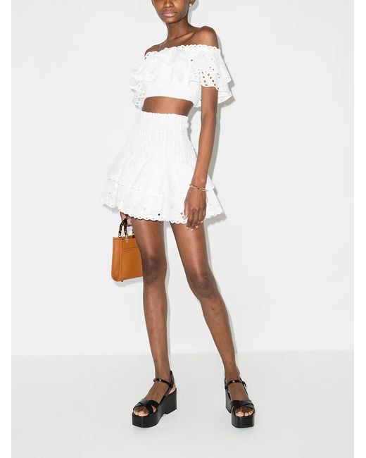 Charo Ruiz White Rock Mit Lochstickerei