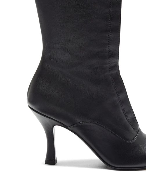 LILI CURIA Black Ida Lace Up Tall Boots