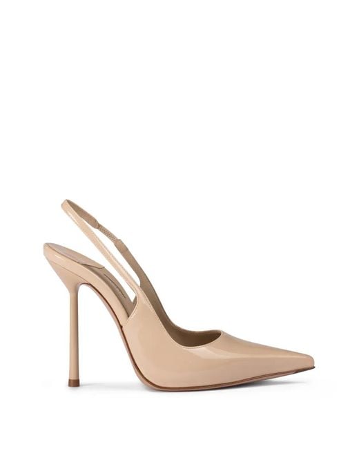 Le Silla White Bella Slingback Pumps